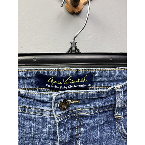 Gloria‎ Vanderbilt Denim jeans Perfect Fit Size 16 medium Lock Stitch Control - Picture 3 of 7